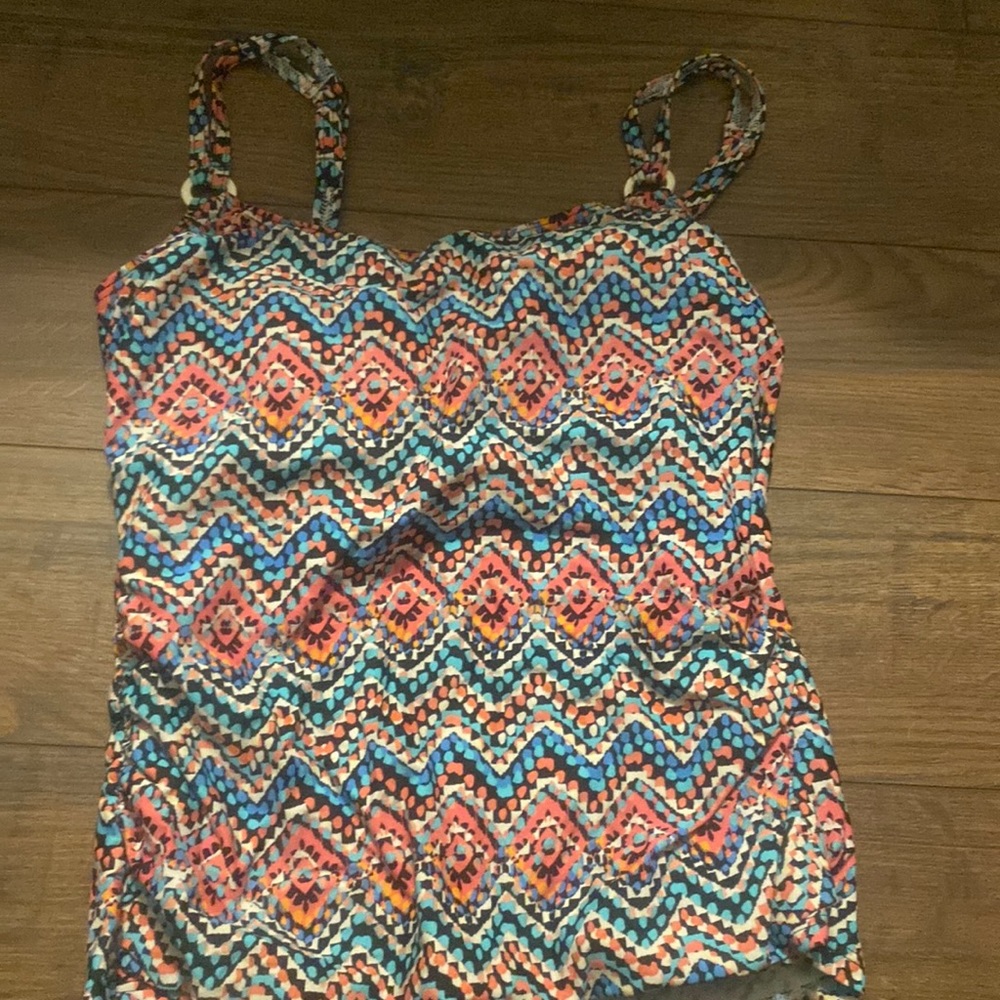 Multi Color Tankini Top